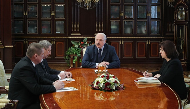 Александр Лукашенко провел встречу с Леонидом Зайцем и Михаилом Русым