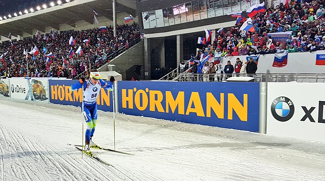 Дарья Домрачева выиграла спринт на этапе Кубка мира в Тюмени