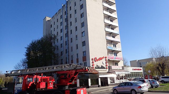 В Гомеле более 120 человек эвакуировали из-за пожара в общежитии