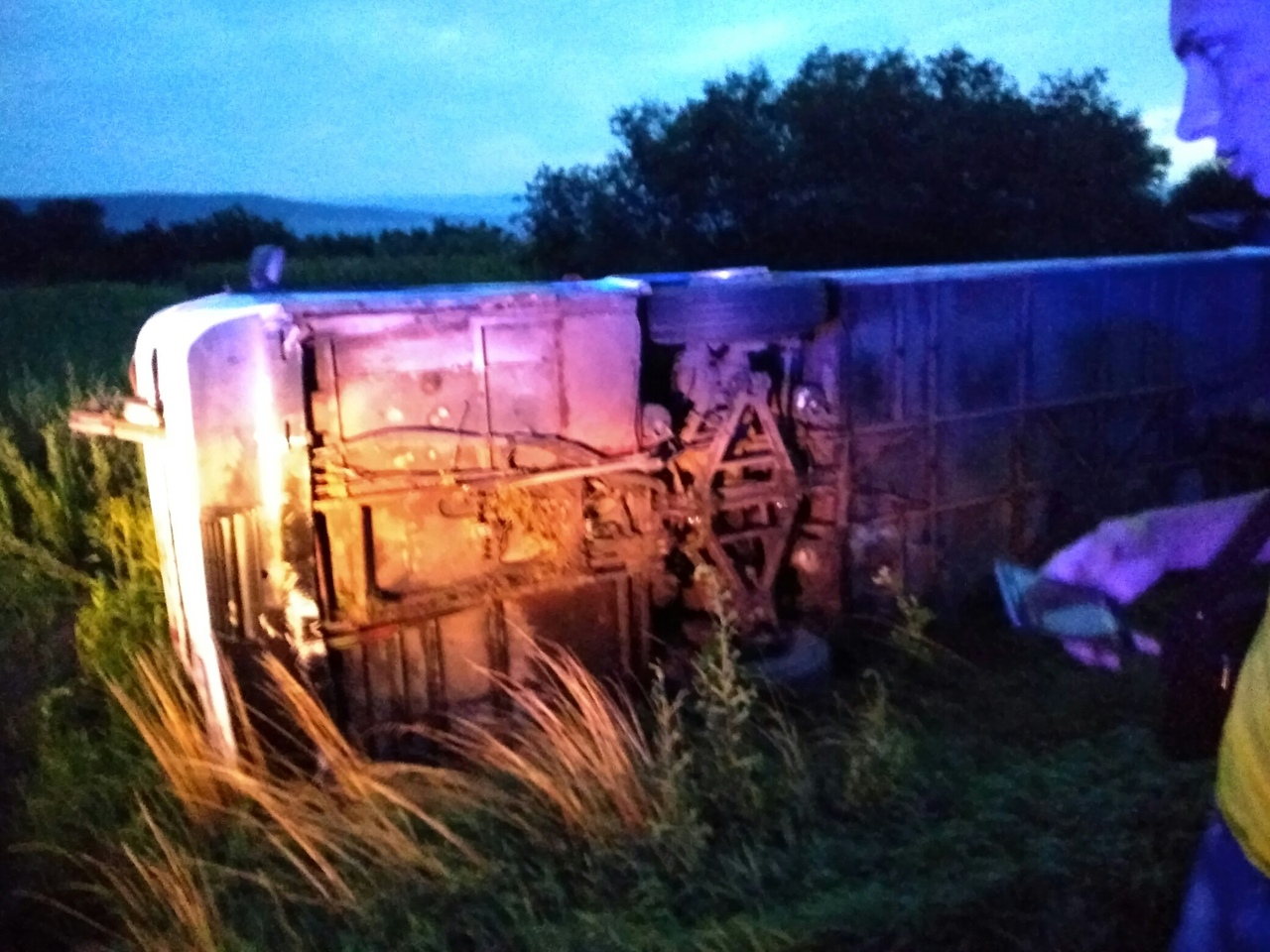 В Румынии опрокинулся автобус с белорусскими детьми