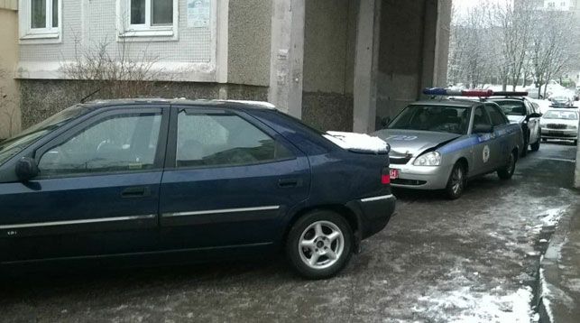 В Минске пьяный бесправник врезался в машину ГАИ