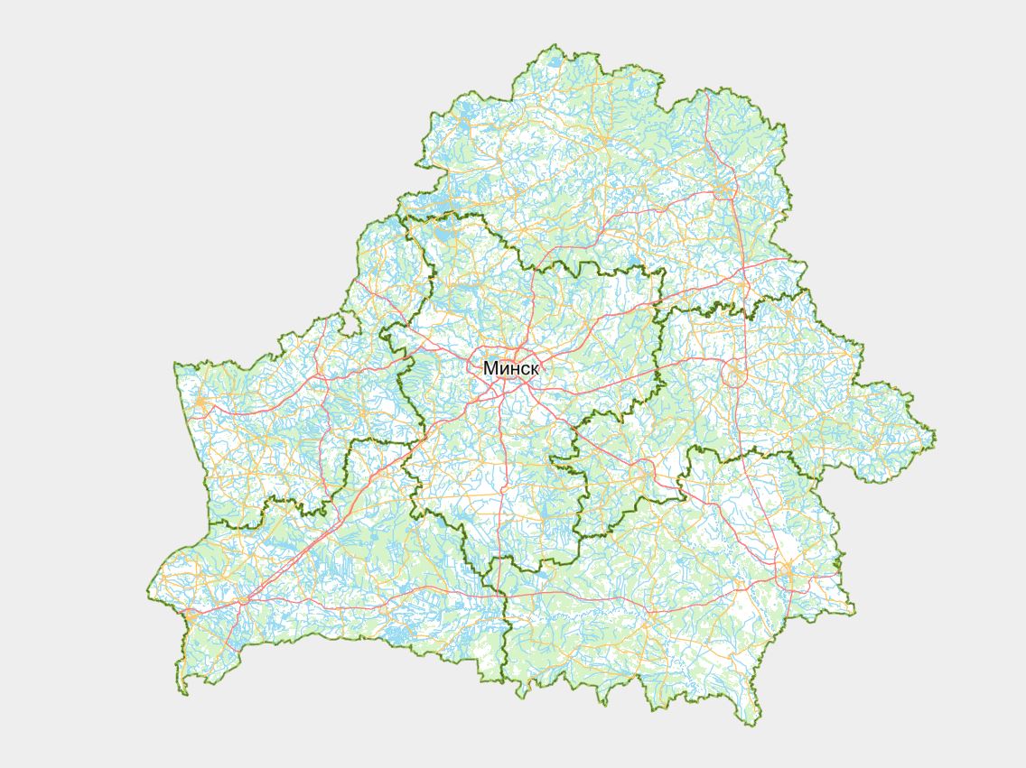 В Беларуси изменили навигационную карту страны