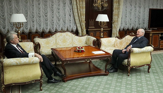 Лукашенко встретился с экс-президентом Украины Виктором Ющенко