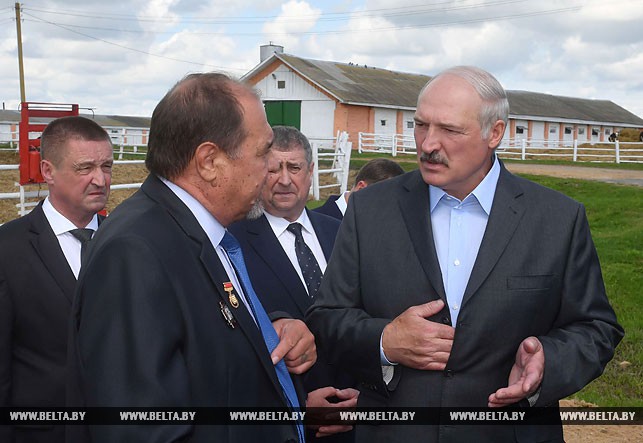 Президент совершает рабочую поездку в Белыничский район Могилевской области