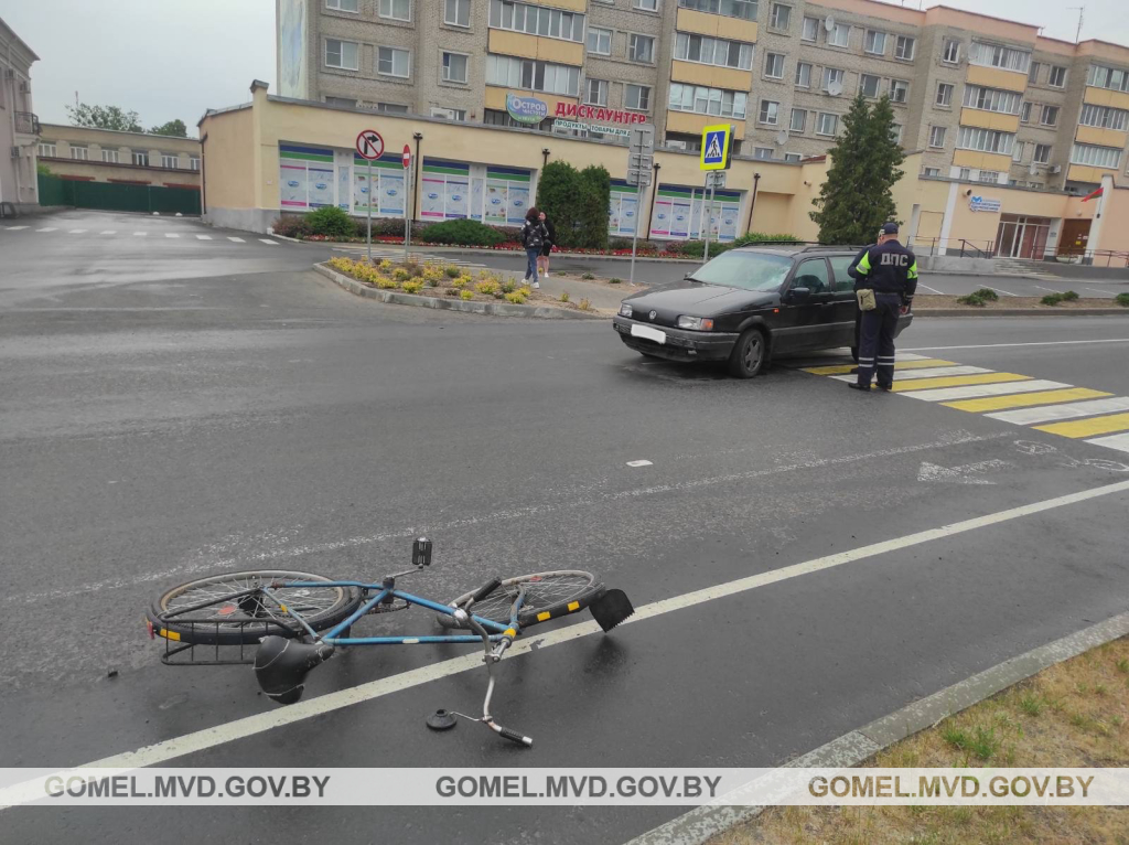 В Добруше 56-летний водитель сбил 58-летнего велосипедиста