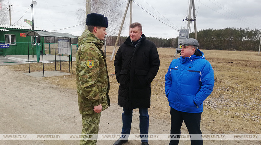 Рогащук ознакомился с обстановкой на белорусско-украинской границе