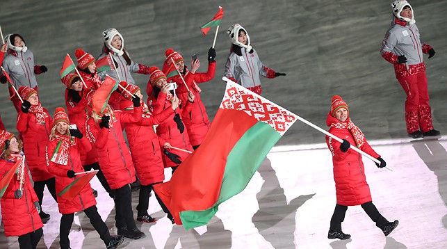 Алла Цупер пронесла флаг Беларуси на церемонии открытия Олимпийских игр