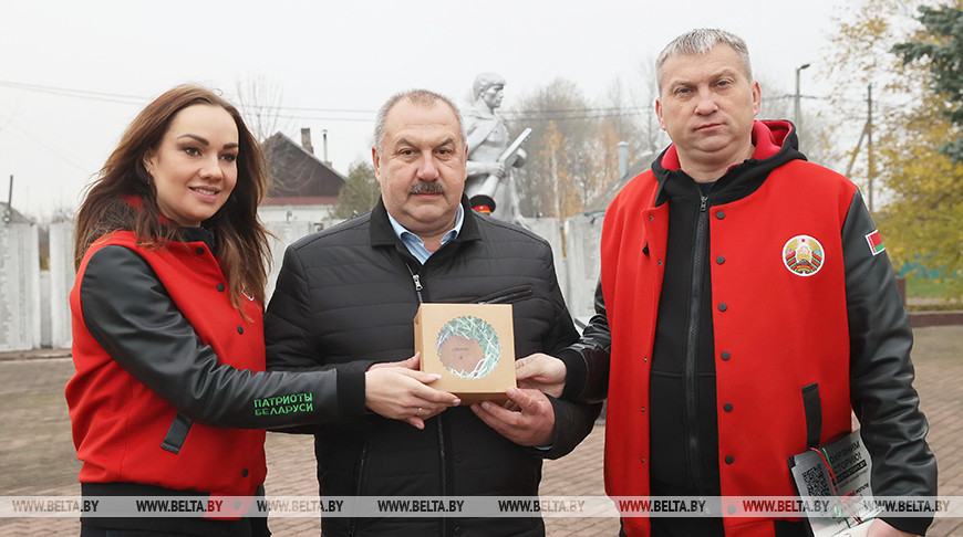 В Ветковском районе встретили участников акции "Символ единства - 2022"
