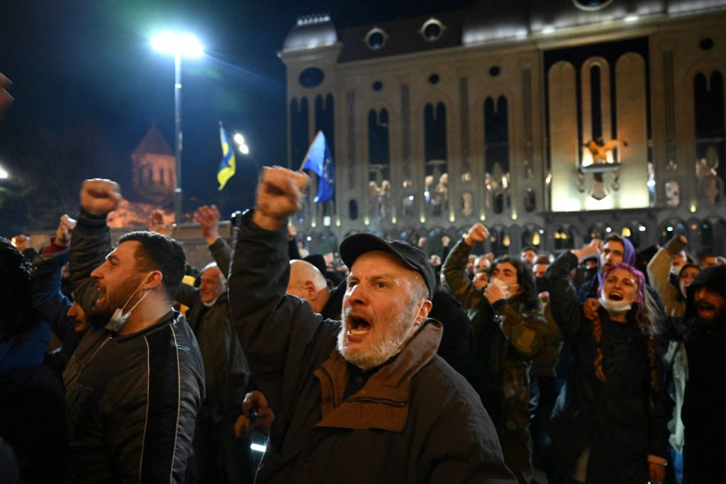 Правящая партия Грузии на фоне протестов отозвала скандальный законопроект из парламента
