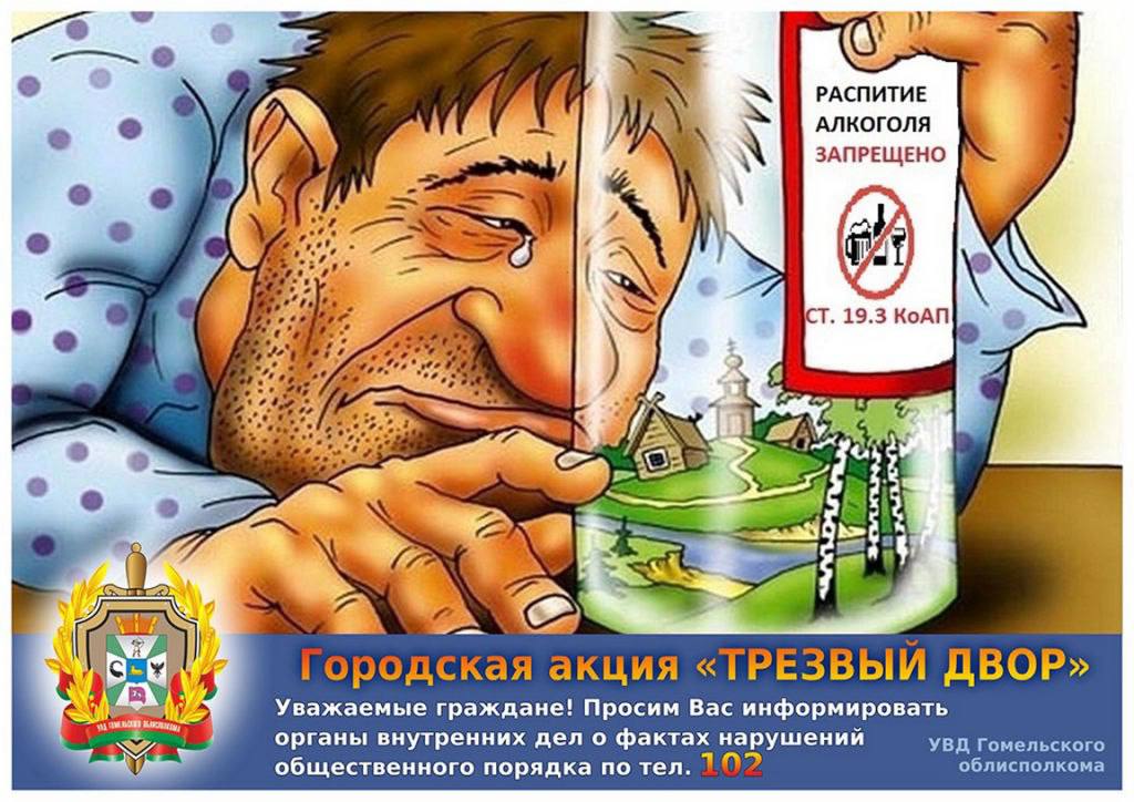 Профилактическая акция «Трезвый двор» пройдёт в Гомеле и крупных городах области